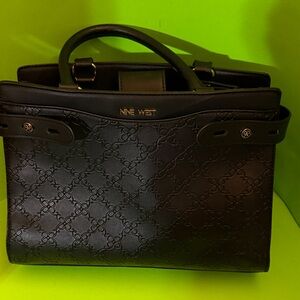 Nine West Embossed Black woman’s purse